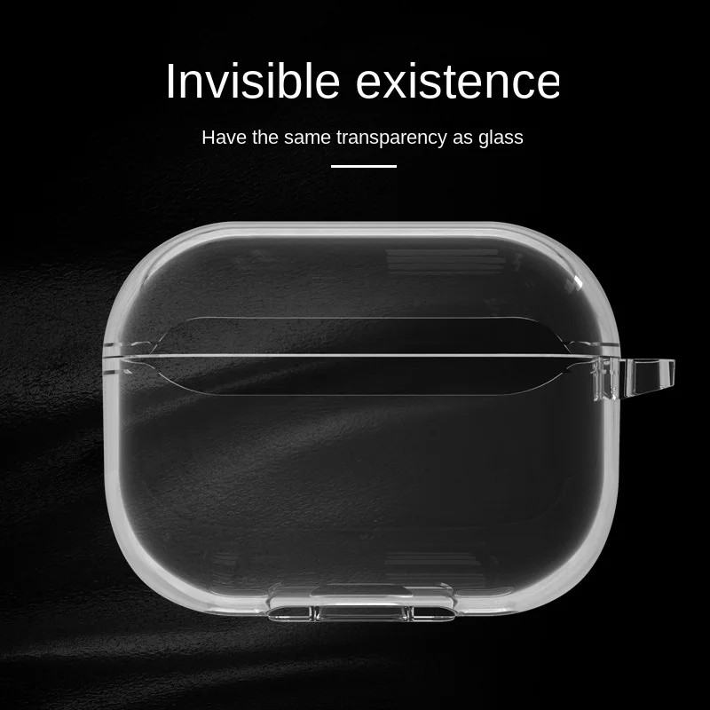 Прозрачный чехол для наушников Airpods Pro 2 поколения 2022 чехол s мягкий прозрачный чехол из ТПУ для Airpods Pro 2 1 3 сумки с брелоком