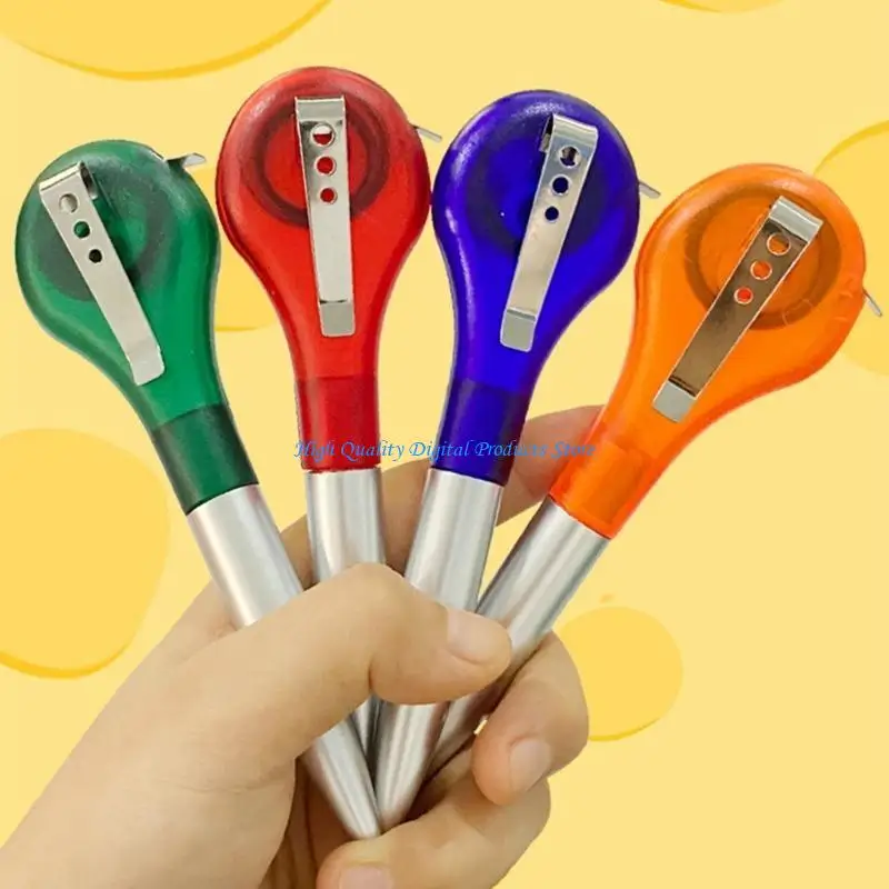 U2JE 4Pcs Ruler Tape Measure Pens Tape Measure in Writing Pens 2 in 1 Tape Measure Pens Multifunctional Ballpoint Pens