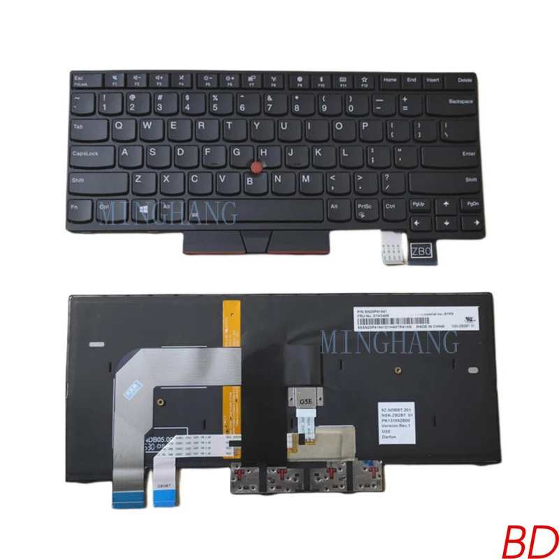 M  Backlight Keyboard for Lenovo Thinkpad TT470 T480 A475 A485 with Pointer