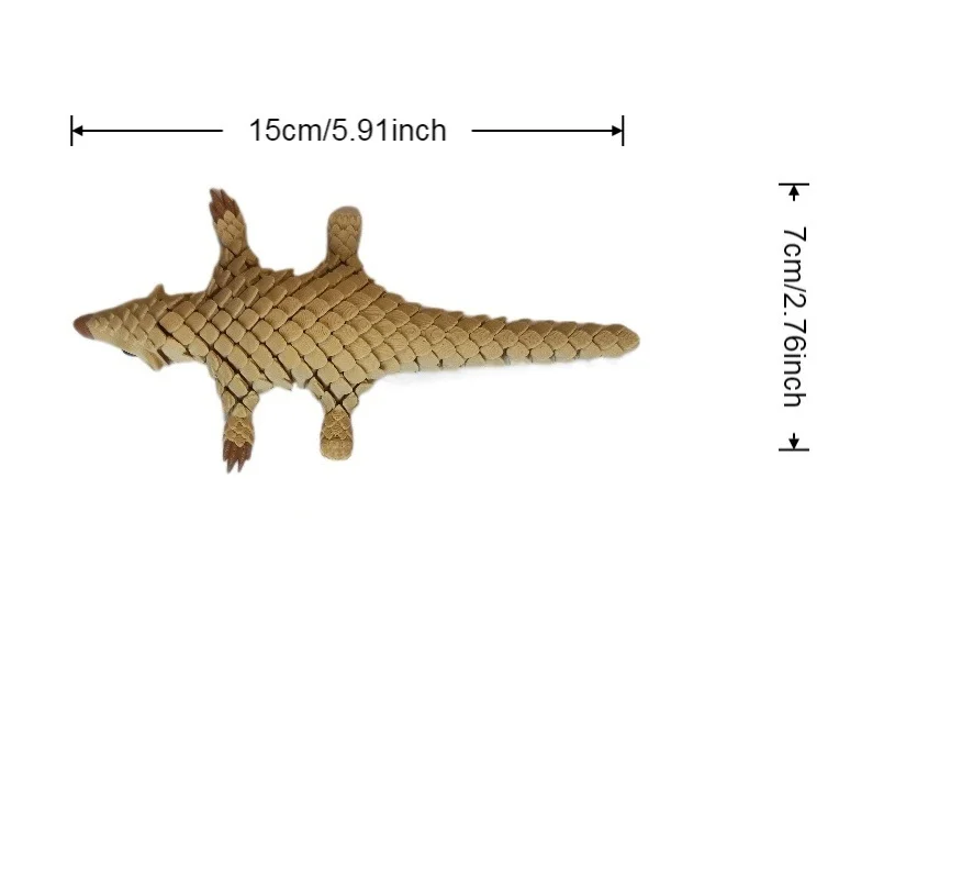 Figurine pangolin imprimée en 3D, modèle d'activité commune, multifonctionnelle, décoration de bureau pour la maison, cadeau unique, créativité