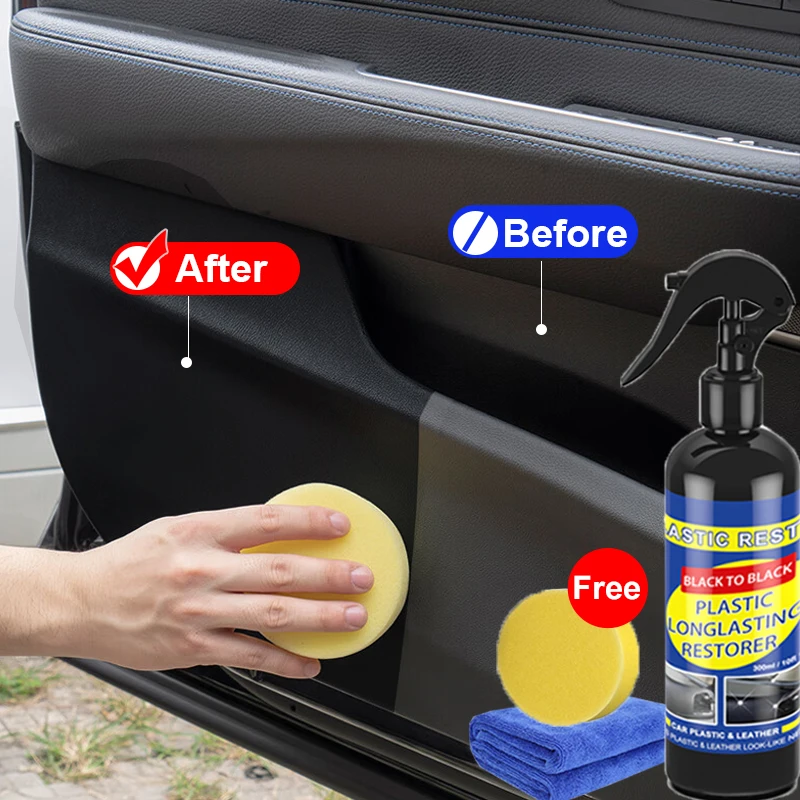 Auto Kunststoff Restaurator Beschichtungsmittel Auto Kunststoff Gummi Außen Reparatur Sauber Aktualisierung Restaurierung Mittel Schwarz Glanz Dichtung Aufhellen