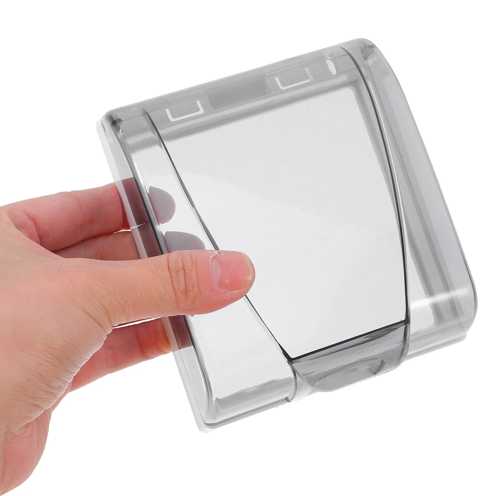 

4Pcs Adhesive Transparent Waterproof Plug Cover 86 Type Socket Protector Leak Proof Bathroom Power Outlet Guard