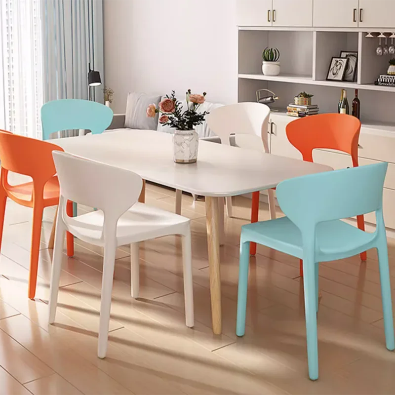 

Plastic Restaurant Dining Chairs Kitchen Living Room Outdoor Hotel Dining Chairs Garden Sillas De Comedor Home Furniture ZSDC