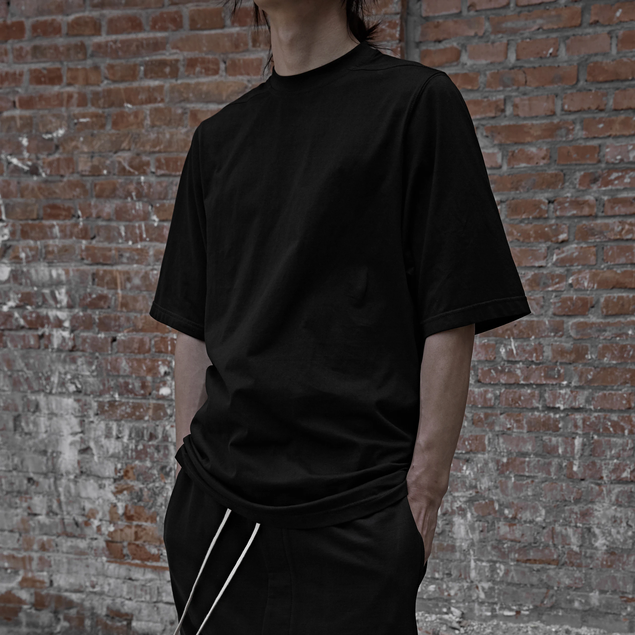 NIGO FHDX Men's Summer Dark Oversize Loose Five-quarter Sleeve T-shirt Hip-hop Ins High Street Trend  #NGTOP11166