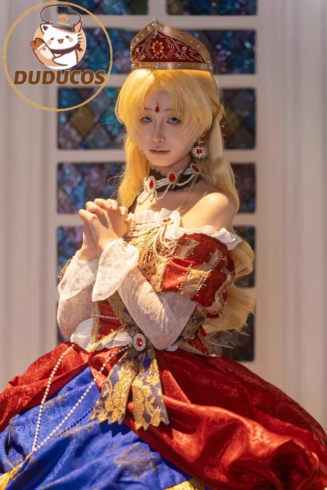 

IN STOCK Siya Cosplay Costume Anime Who Made Me A Princess Cosplay【S-2XL】DUDU-SR Women Red Lolita Evening Dress Plus Size