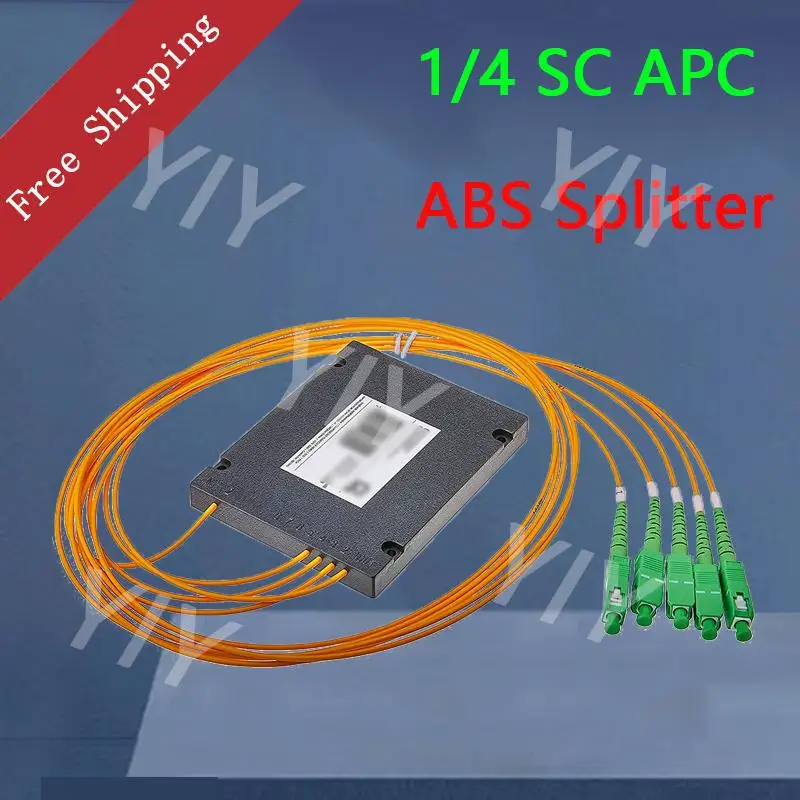 

10Pcs/Lot FTTH SC APC 1x4 ABS Optic Splitter Box 1x4 PLC Fiber Optical Splitter Single Mode with SC APC Connector