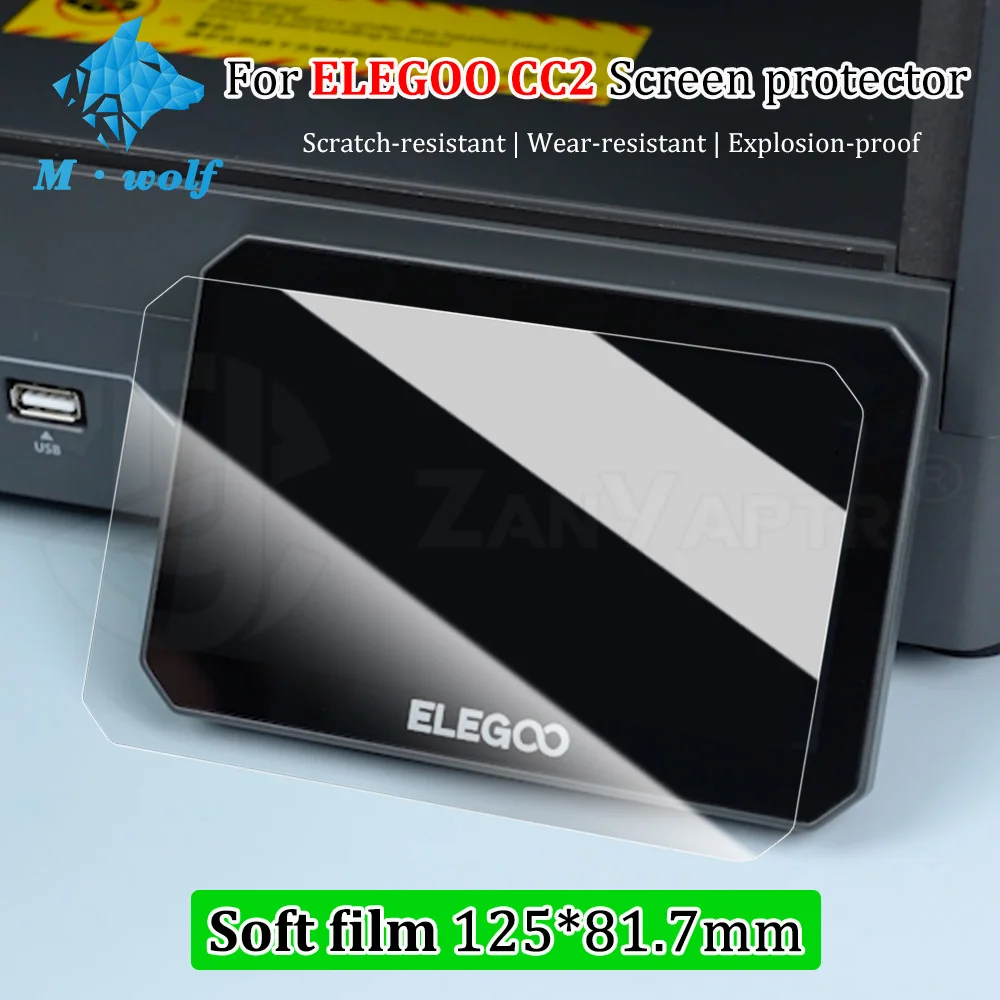 High Definition Screen Protector Protective Film For ELEGOO CC2 3D Printer Anti‑Scratch Dust‑Proof Ultra Clear Protective Film