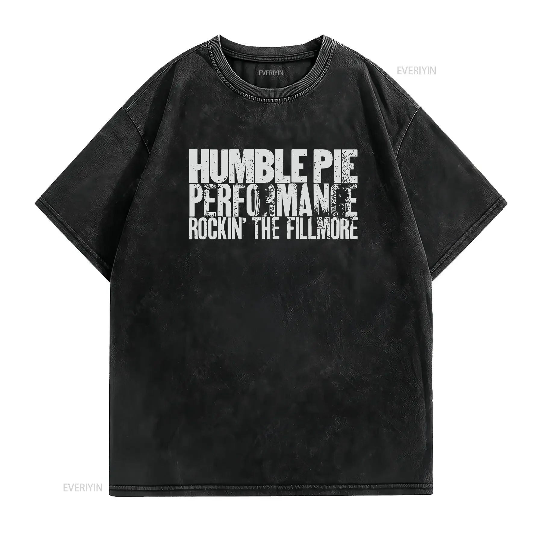 Humble Pie T Shirt Rockin The Fillmore vintage Washed Versatile Top For Everyday Wear streetwear fashion Breathable Unisex