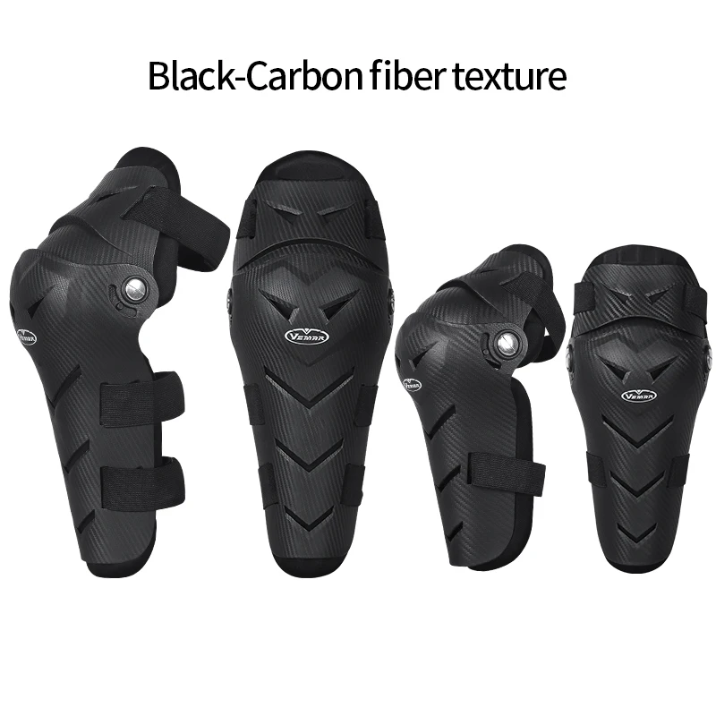 Vemar 4 Pcs Suit Motorcycle Elbow & Knee Pads Guard Motocross Riding Cycling Kneepad Protector Motorbike Off-road Racing Moto