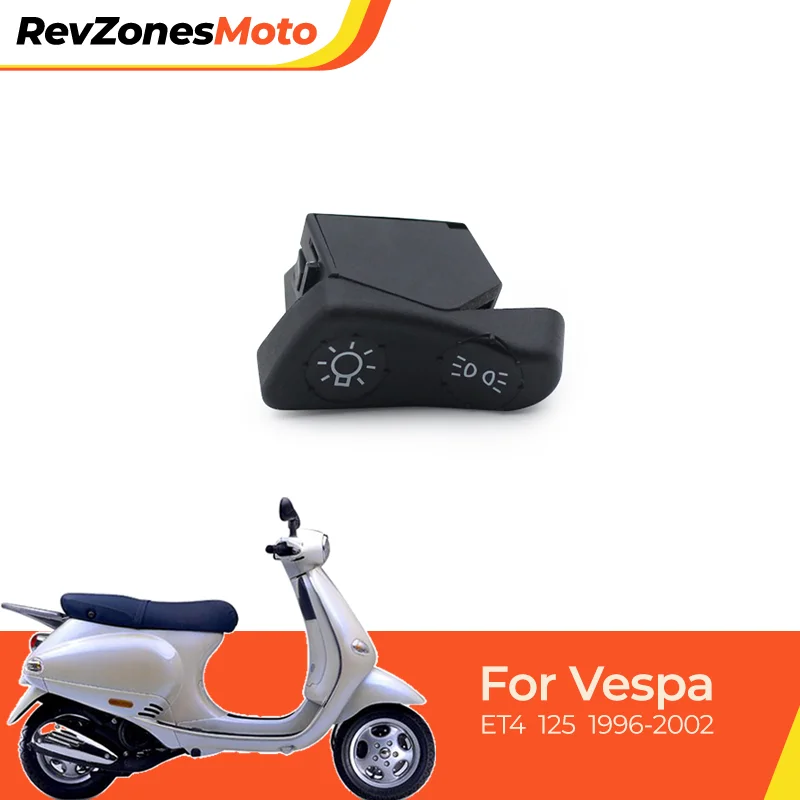 

Motorcycle Light Switch for Vespa ET4 125 Parking & Headlight Button Nylon Housing Broken Replacement Plug and Play
