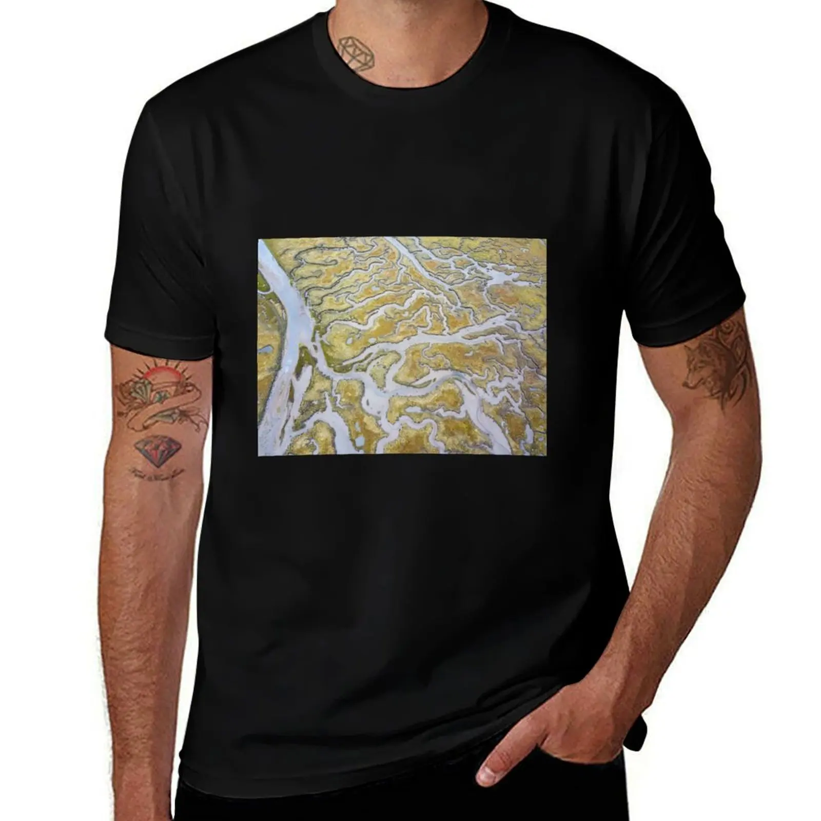 Tyne Mouth Bay Salt Marshes #2 T-Shirt g man t shirts for men T-Shirt