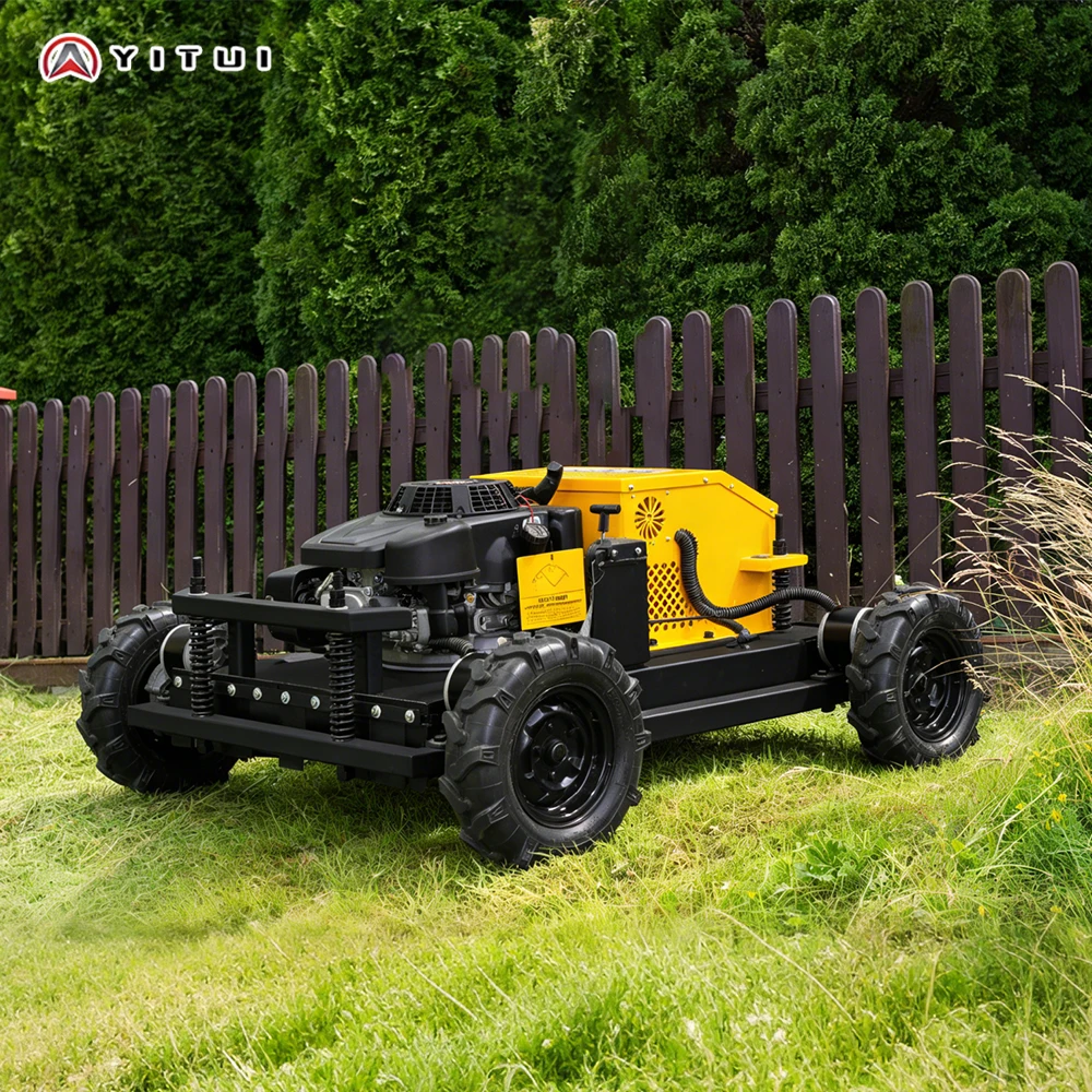 

Customized Factory Remote Controlled Zero Turn Lawn Mower Cutting Width 550mm 1300mm Factory Low Priced Lawn Mower