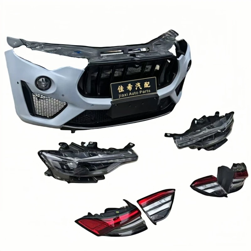 Clrak AutomobileFor Maserati Ghiberti Body Kit with Front Bumper Heat Dissipation Fan Headlights Taillights Fog Light Cut-Outs U
