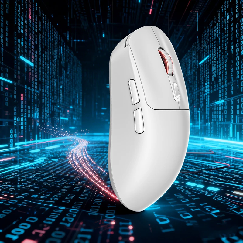 Wireless/Wired 1K Polling Rate Lightweight Design Ergonomic Rechargeable Desktop/Laptop Gaming/Office Mouse