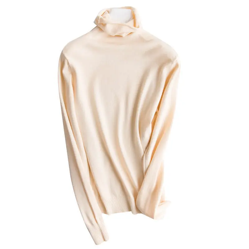 

Autumn Winter Women Sweater Turtleneck Long Sleeve Warm Pullovers Fashion Knitwear Korean Bottoming Shirt Basic Jumper