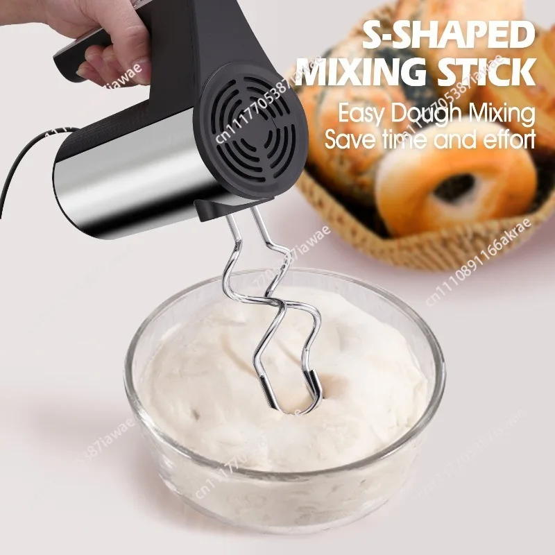 Household stainless steel electric egg beater multi-function handheld automatic mixer