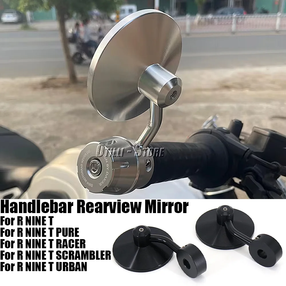 

Handle mirror Mirror Aluminum Handle Bar End Rearview Side Mirrors Accessories For BMW RNINET R NineT R NINE T RNINE T R9T