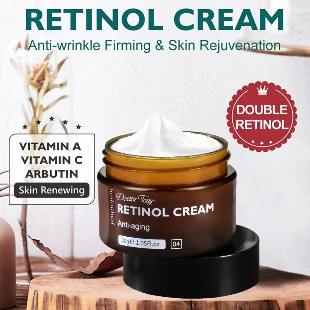 1/2/3PCS Retinol Face Cream Anti-Aging Remove Wrinkle Firming Lifting Whitening Brightening Moisturizing Facial Skin Care 30G