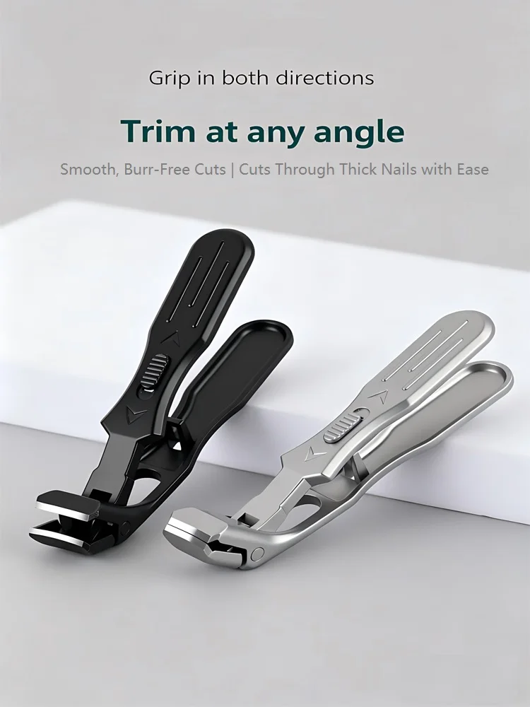 

45 ° Кусачки для ногтей под углом: легкая обрезка толстых ногтей без заусенцев, захват под любым углом