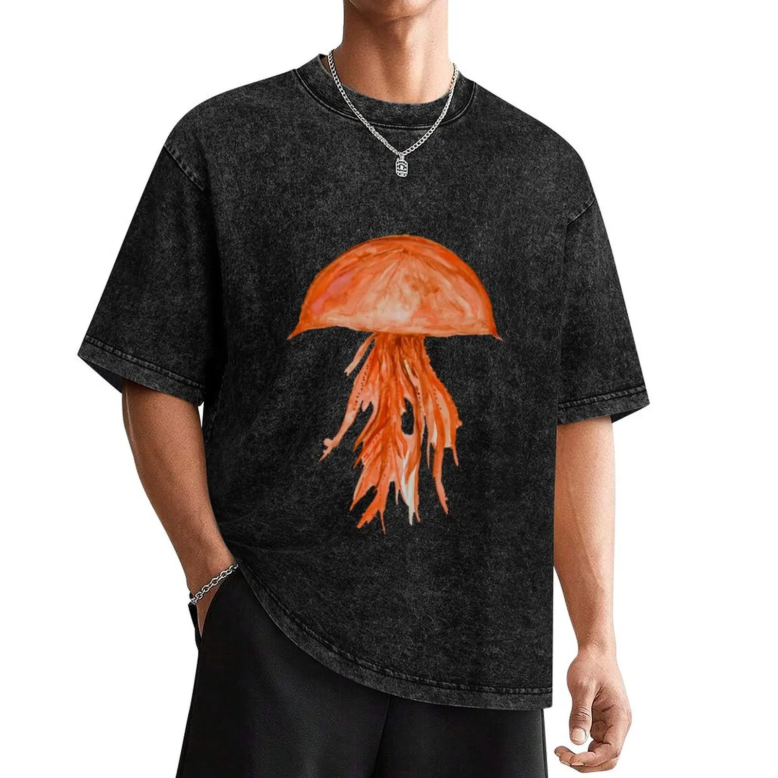 Jellyfish T-Shirt graphic shirts plus size clothes cheap stuff boys animal print heavy weight t shirts for men