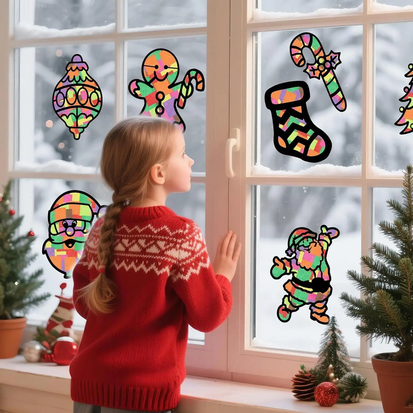 

Рождественские вырезы для доски объявлений, 12 шт., наборы для рукоделия в виде колокольчиков в виде снежинок, рождественские украшения, вырезы для стены, окна, школы, дома