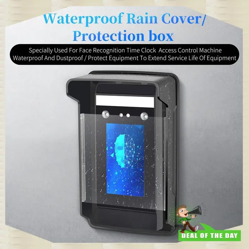 

24-Hour Delivery Outdoor Waterproof Cover Rain Proof Shell With Transparent Panel For Access Control System Face Recognition Mac