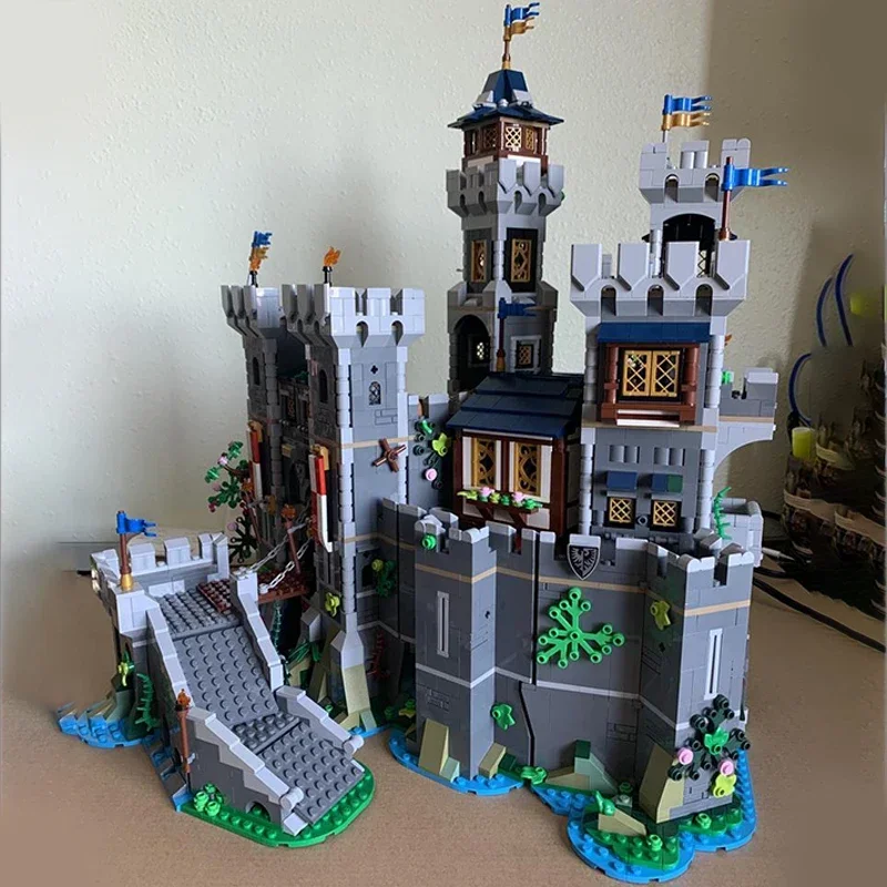 Moc blocos de construção modular castelo modelo falcon fortaleza tijolos técnicos diy montagem brinquedos construção para crianças presentes do feriado