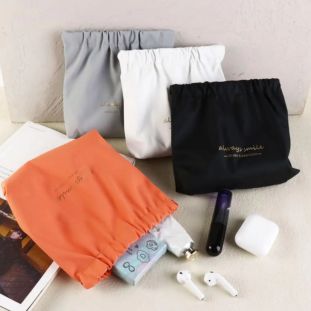 كابل حقيبة التخزين بو حقيبة مستحضرات تجميل حقيبة أدوات الزينة السفر حقيبة مستحضرات تجميل ذاتية الإغلاق حقيبة مستحضرات التجميل ورقة الربيع حقيبة المرأة حقيبة التخزين