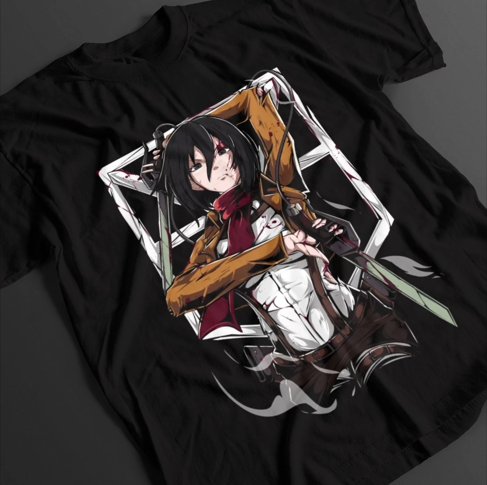 camiseta-attack-on-titan-mikasa-ackerman-camiseta-aot-anime-confortavel-e-respiravel-colecao-verao-2026