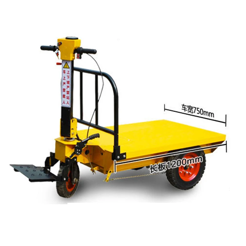 Electric Tricycle Flatbed Truck, Construction Site Handcart, Cargo Handling Vehicle, Three-wheeled Electric Vehicle