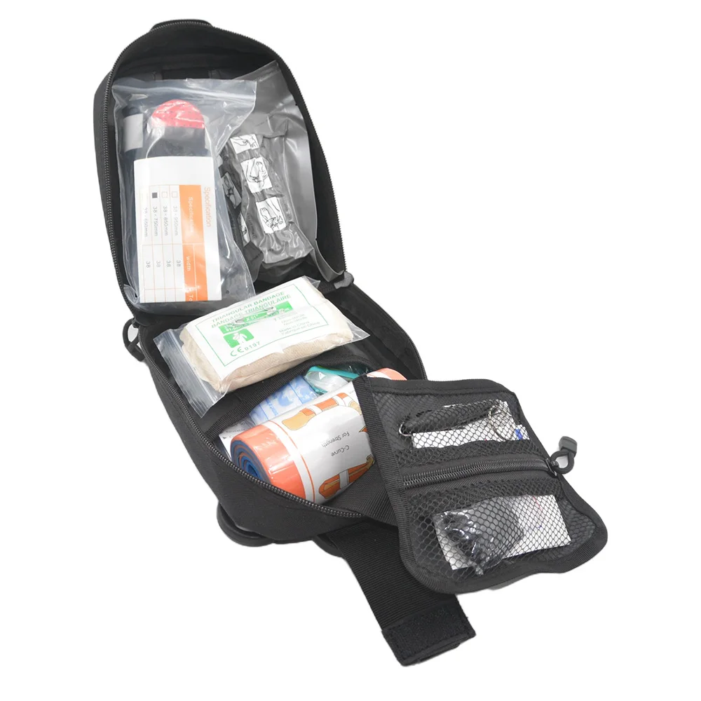 Survival first aid kit, full set of Molle outdoor equipment emergency kit, trauma kit, camping hiking, IFAK adventure