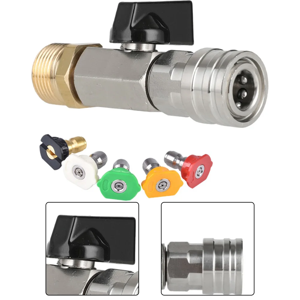 مجموعة صمامات وفوهة كروية من الفولاذ المقاوم للصدأ ذات الضغط العالي للغسالات وغسالات السيارات طقم صمامات كروية من الفولاذ المقاوم للصدأ