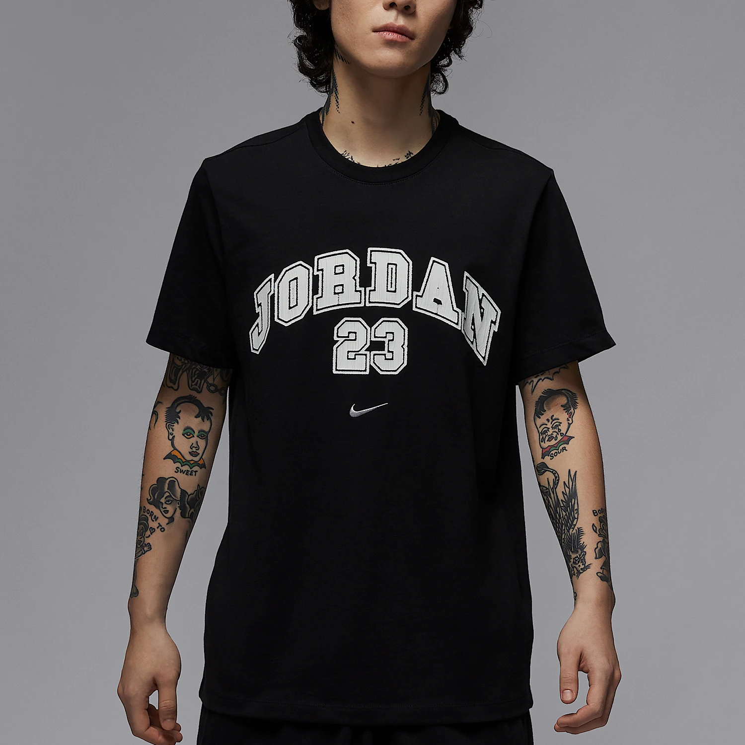 

Nike genuine Jordan Men's Casual Classic Breathable T-Shirt IB7525-010