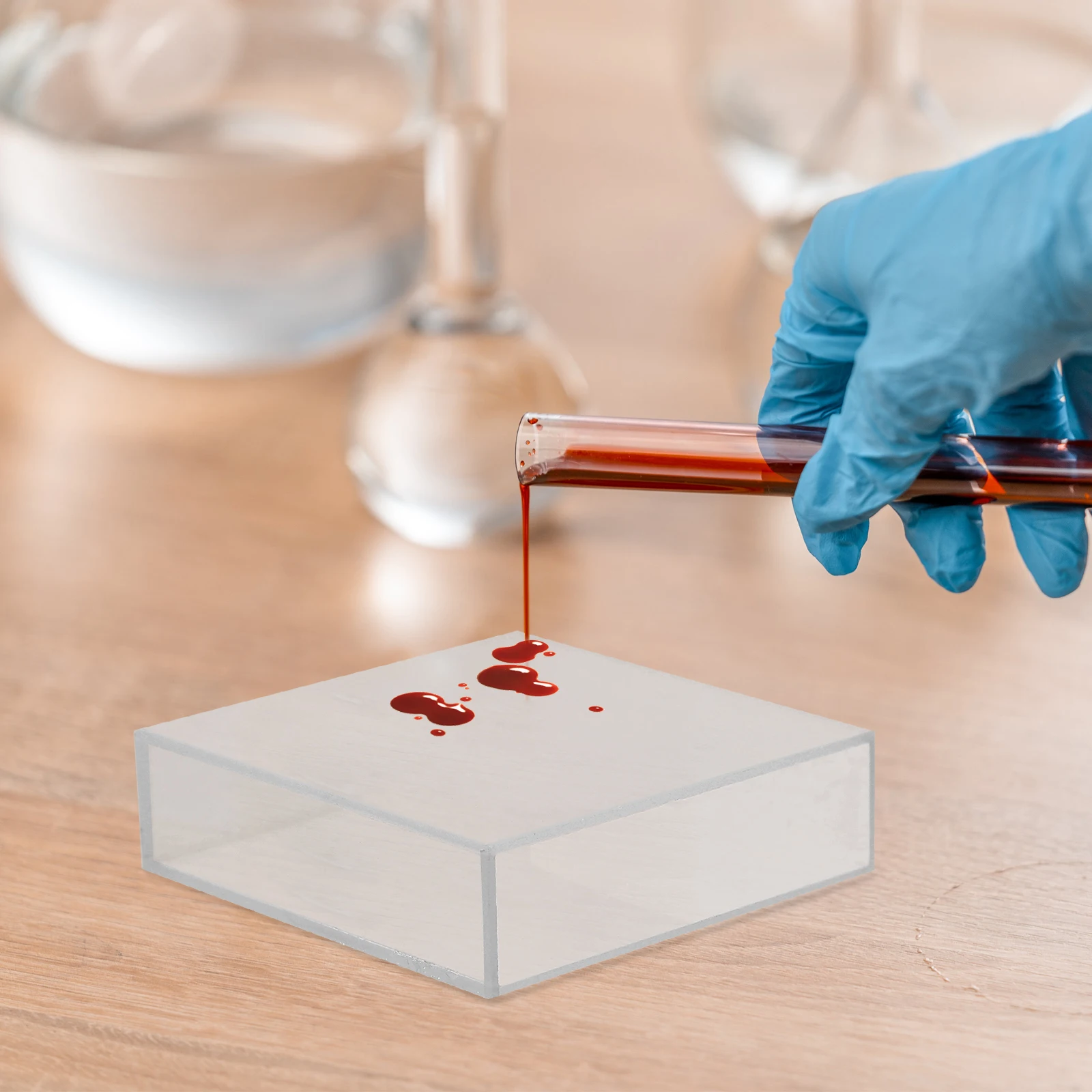 

Standard Cuvette Accurate Comparative Analysis Sample 40mm Labs Glass Tool