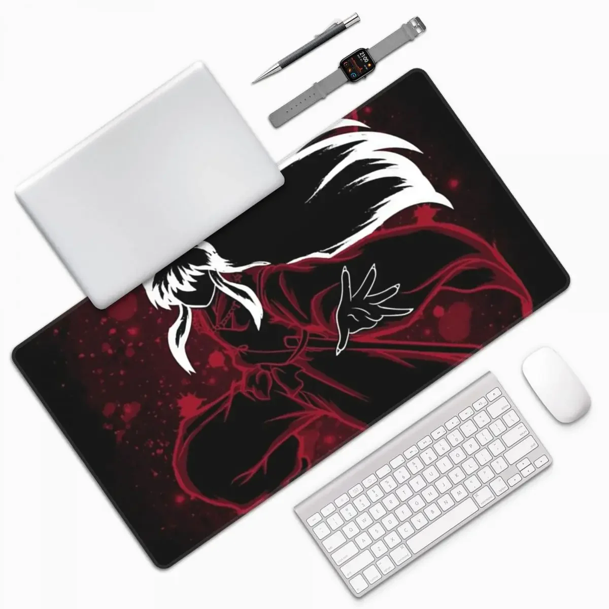 Manga Kimono Inuyasha Sesshomaru Large Mouse Pad Computer Keyboard Mouse Mat Gaming PC Laptop Desk Mat Office Accessories Table