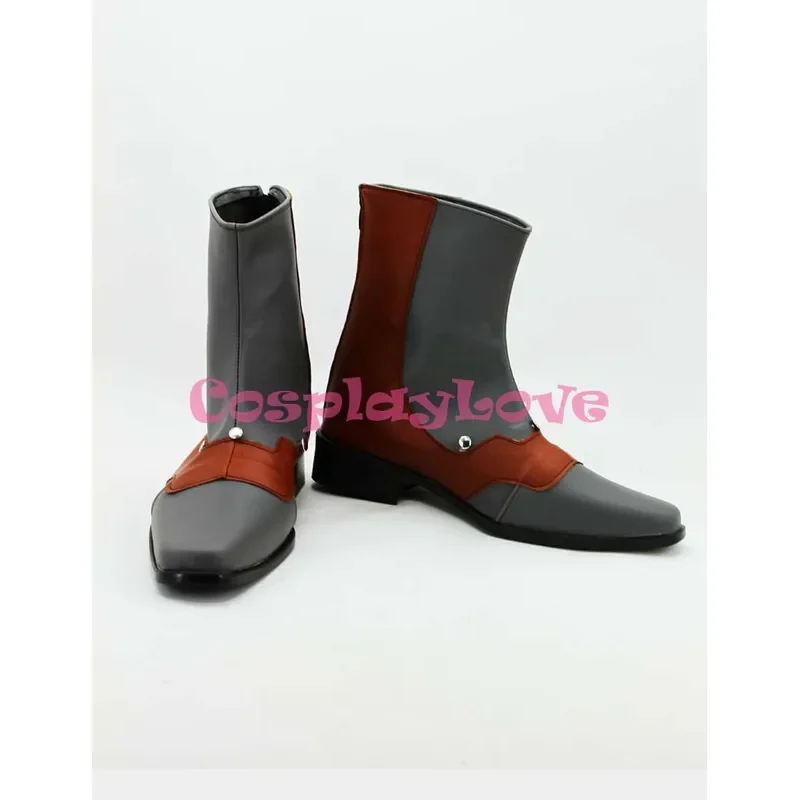 

qq98BlazBlue Hazama Короткие туфли для косплея Сапоги ручной работы на заказ для Хэллоуина, Рождественского фестиваля