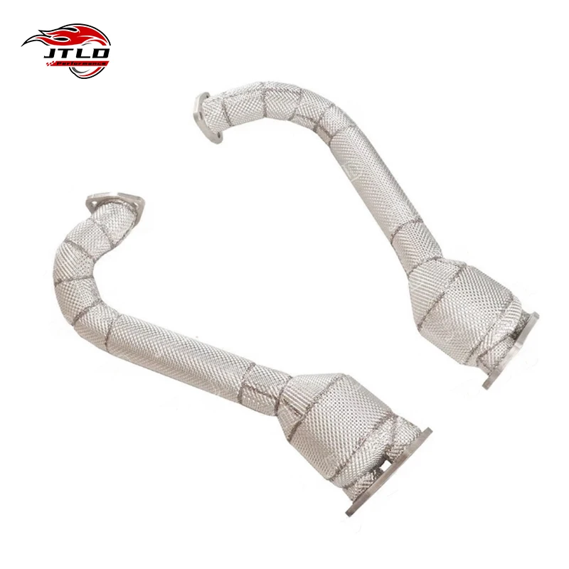 High Performance 304 Stainless Steel Sports Downpipe Front Exhaust Pipe For Porsche 718 Cayman GT4 4.0L