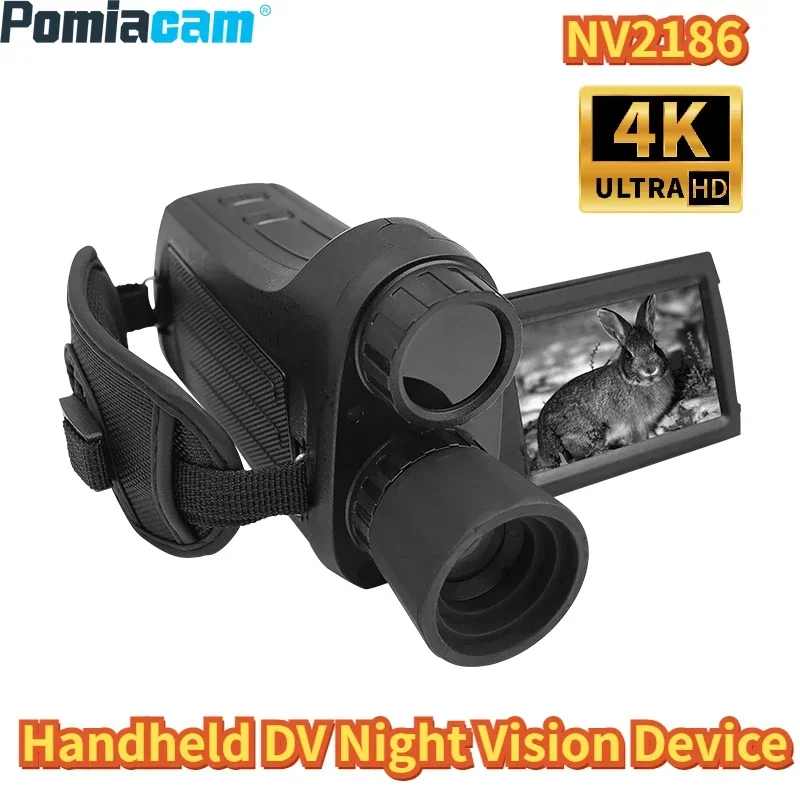 Handheld DV Night Vision Device 8X Digital Zoom  4K Camera Full Dark 600M Scope Infrared Telescope for Hunting Camping NV2186