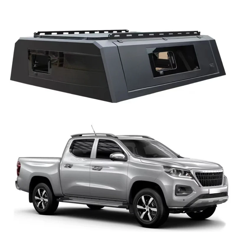 

Custom Aluminum Alloy Hard Top Canopy Waterproof Pickup Canopy With Key Lock