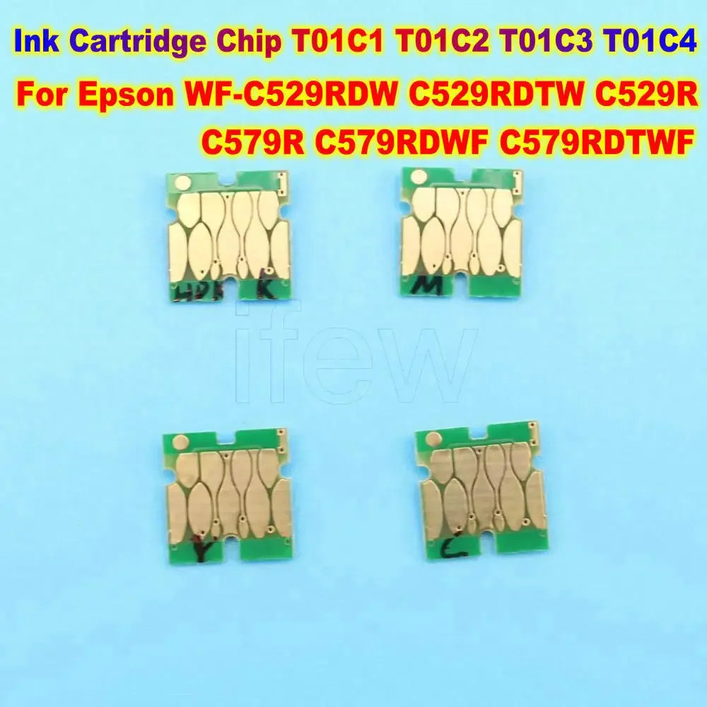 T01C Chip T01C1 T01C2 T01C3 T01C4 Ink Cartridge Chip For Epson WorkForce WF C529RDW C529RDTW C529R C579R C579RDWF C579RDTWF Chip