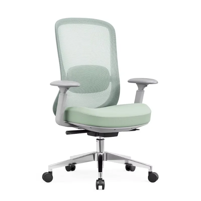 كرسي مكتب مريح ثلاثي الأبعاد شبكي حديث عالي الجودة، مسند رأس قابل للتعديل، تصميم متقاطع الأرجل للتأمل، مكتب صغير مكمل #6