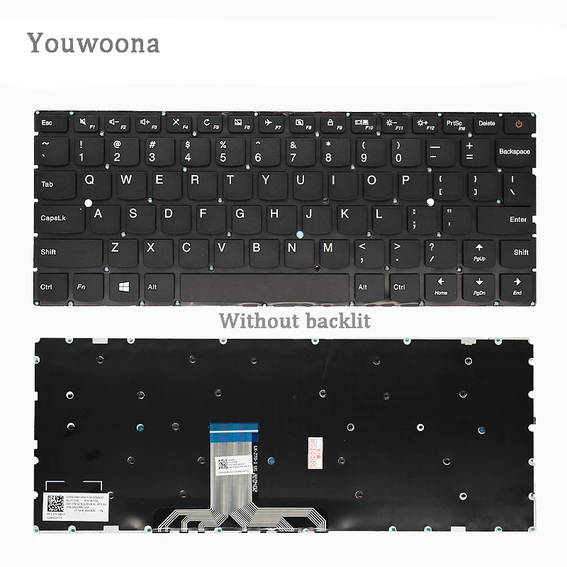 New Laptop Keyboard For Ideapad Xiaoxin AIR13 PRO 710S-13IKB 710S-13ISK 510S-13IKB 510S-13ISK