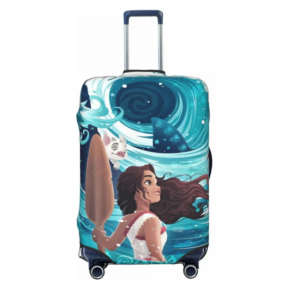 

Custom Moana Luggage Cover Elastic Cartoon Printed The Girl Of The Sea Travel Suitcase Protective Covers Suit For 18-32 inch