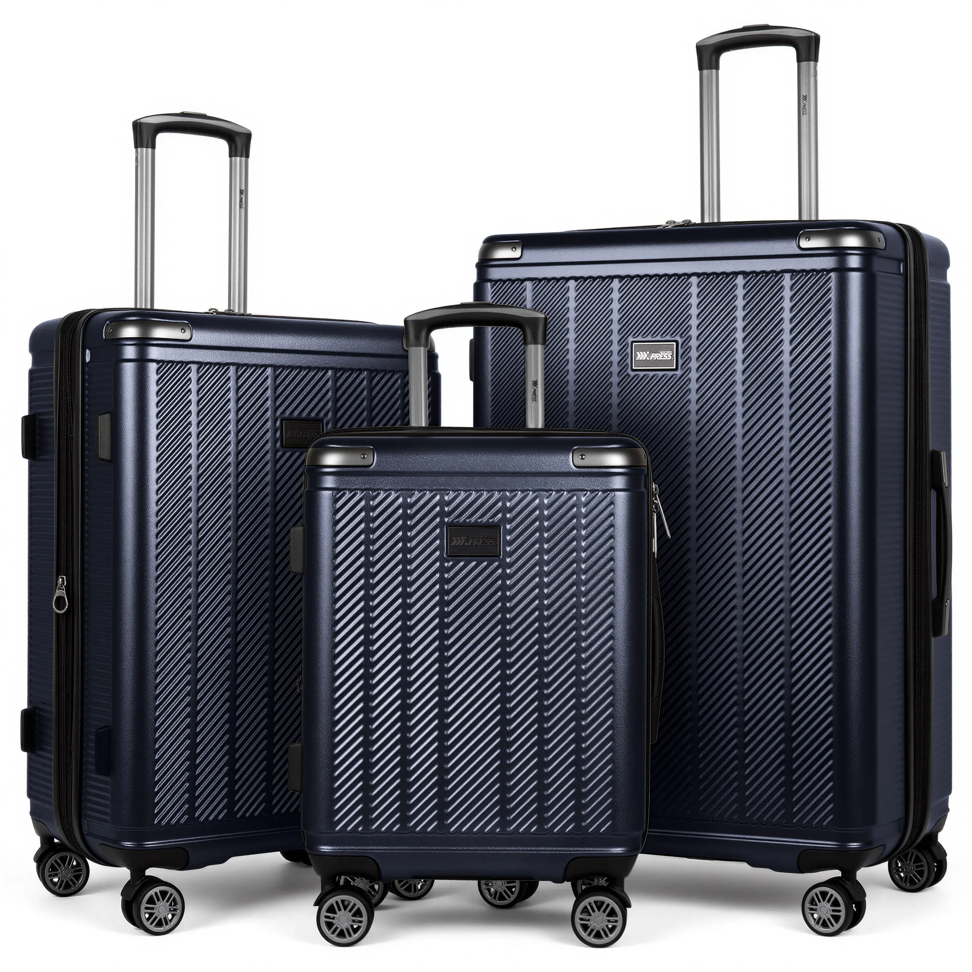 

20"26"30" 3-Piece Hardside Luggage Set Lightweight Expandable Hard Shell Suitcase with Spinner Wheels & TSA Lock for Traveling