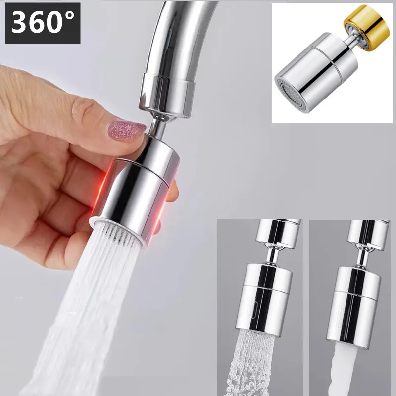 

New 2 Mode Kitchen Faucet Spray Head Filter Adjustable 360° Rotary Splashback Tap Nozzle Bubbler Kitchen Sink Faucet Aerator