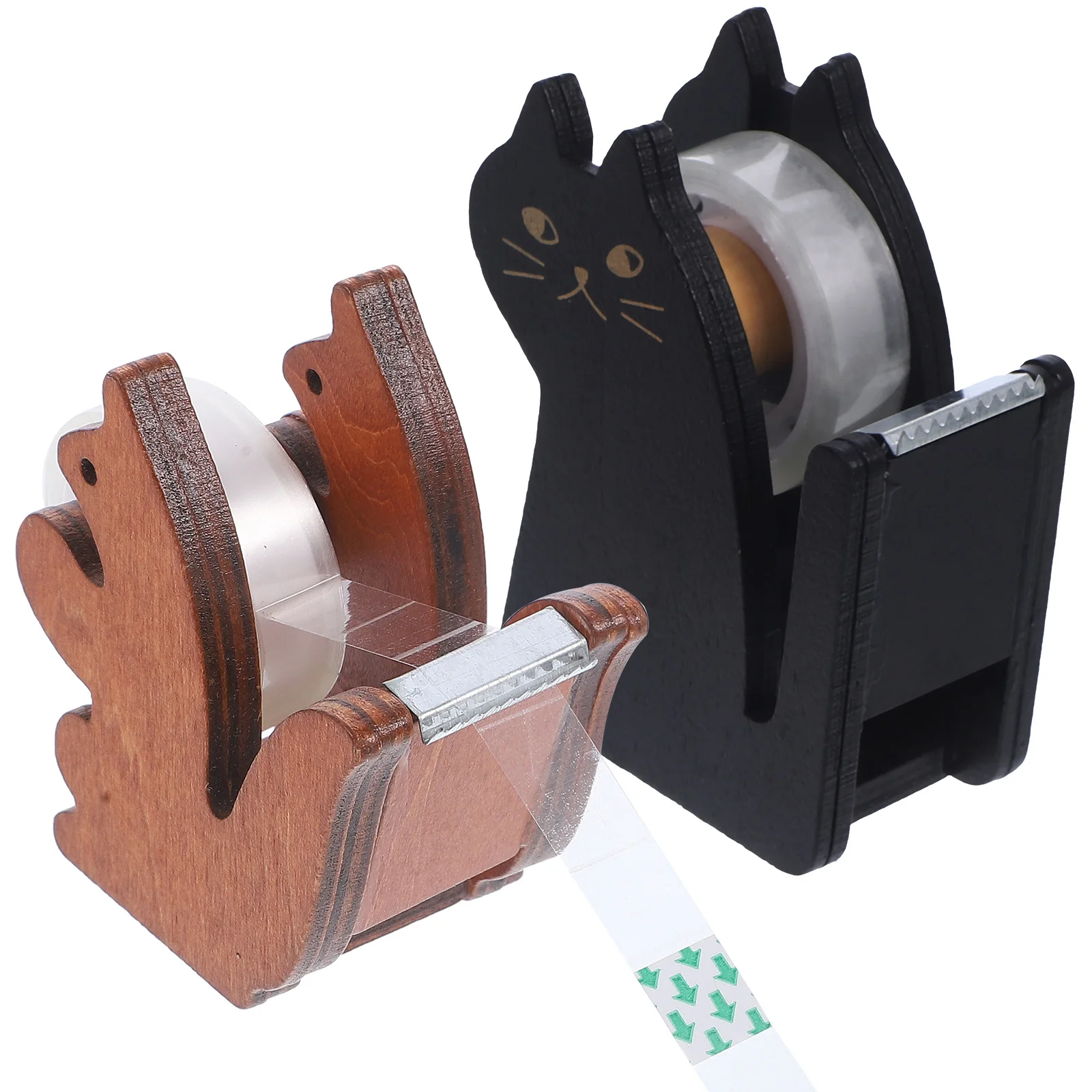 2Pcs Cartoon Animal Tape Holder Excellent Material Sturdy and Suitable for Multiple Scenarios Animal Tape Dispenser