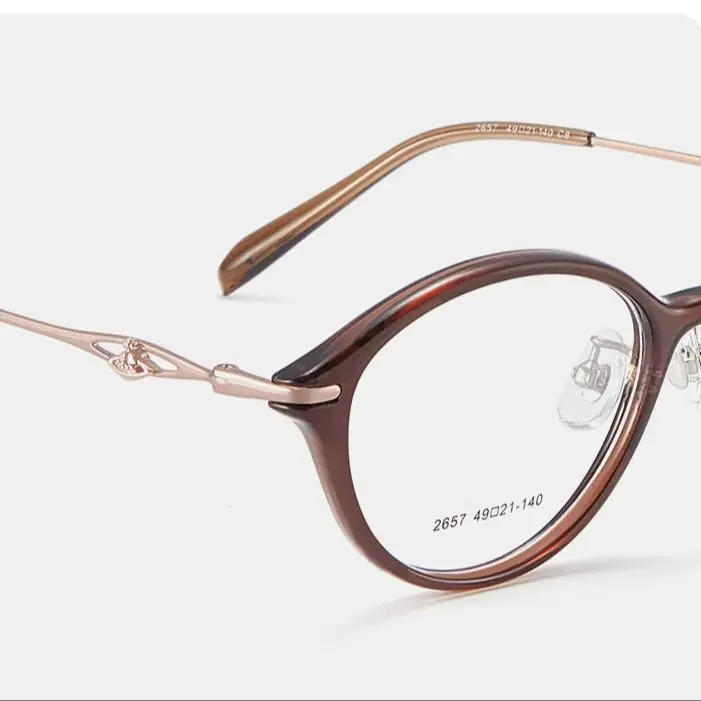 النساء TR90 نظارات وصفة طبية نظارات مكافحة الضوء الأزرق شبه كروية قصر النظر مد البصر العدسات التقدمية القراءة البيضاوي نظارات #4