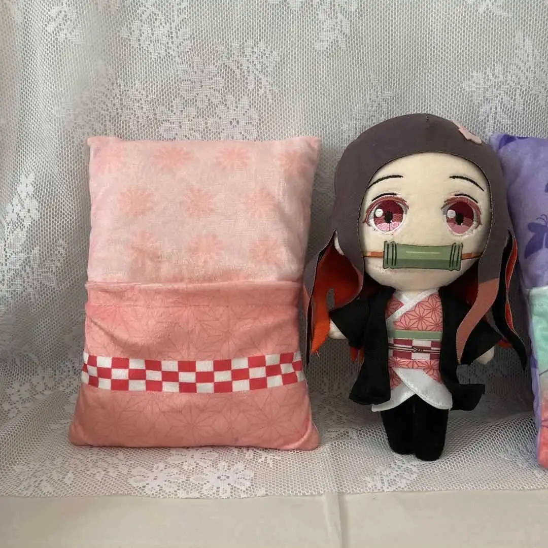 Аниме Demon Slayer Kamado Nezuko Agatsuma Zenitsu Косплей Sleep Хлопковая кукла Maumet Мультяшная кукла Пушистая очаровательная милая подарок