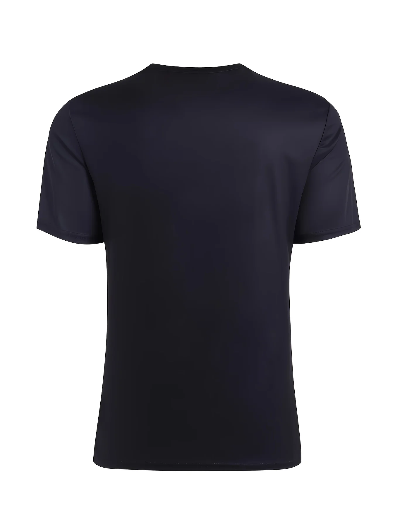 Men Sports Tee High Elastic Quick Dry Breathable Jersey Black Blue Diagonal Line Print Gym Workout Training Top