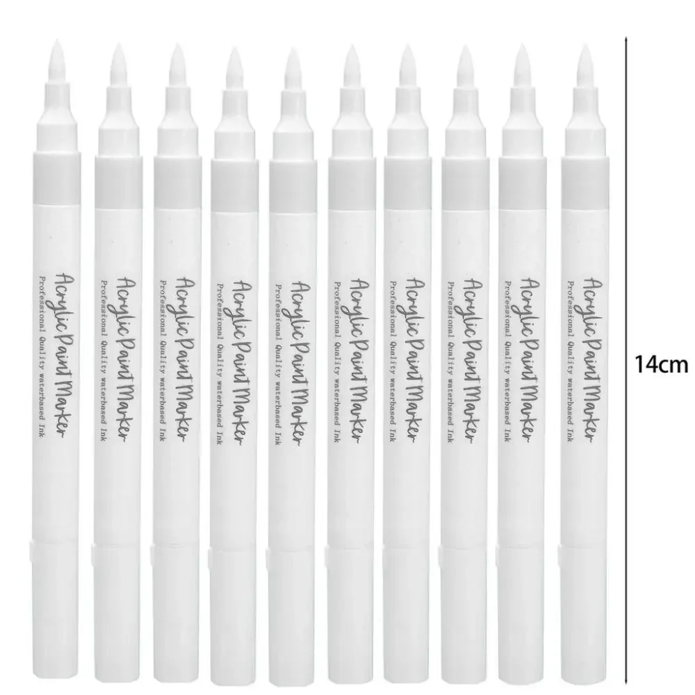 1/10Pcs Hard Soft Nibs Marker Pens Acrylic Ink Quick-drying Highlighter Pencil Non-fading Waterproof Handbook Card Pen